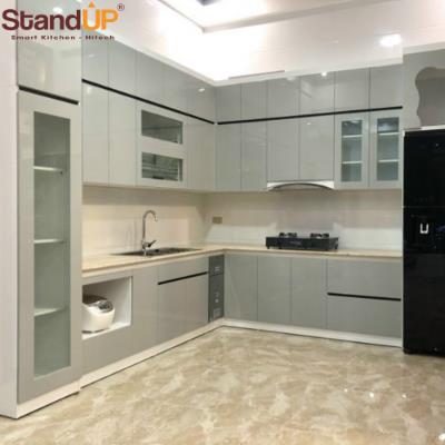 Thiết kế tủ bếp inox chữ L phù hợp với mọi kiểu không gian bếp