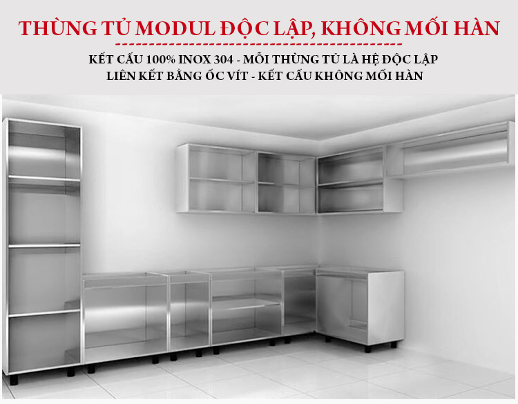 Dùng liên kết theo hệ modul, hoàn toàn không dùng mối hàn liên kết, dễ tháo lắp khi di chuyển