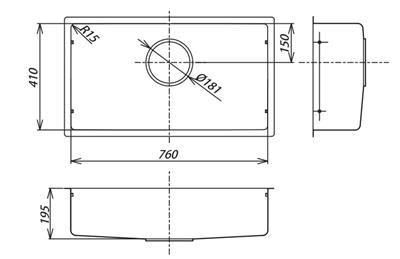 Chậu rửa chén Shigeru 01 hộc JSN-K FS