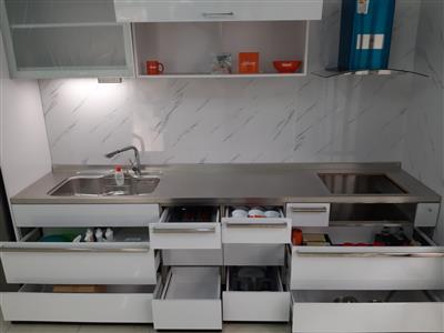 Công trình lắp tủ Bếp Acrylic nhà chị Hương 8